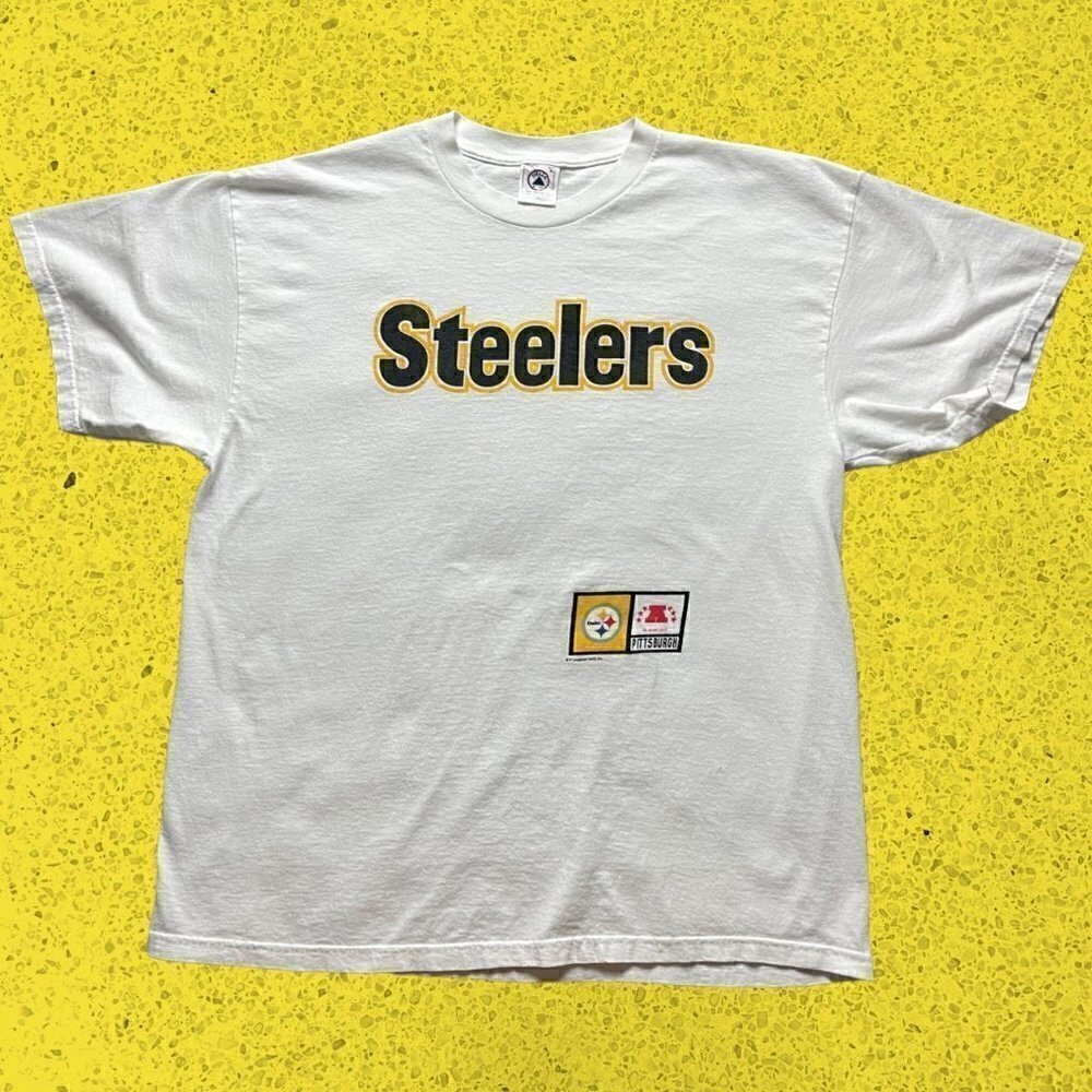 Vintage NFL t shirt Pittsburgh Steelers delta tag men’s XL white